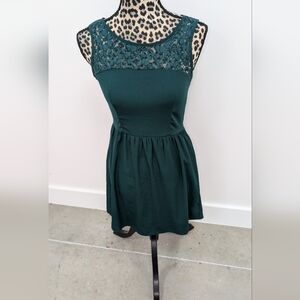 Elegant Green Lace Dress
